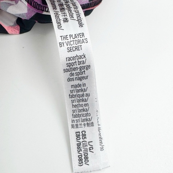 ✅ VICTORIA'S SECRET SPORT SPORTS BRA SIZE LARGE RAZORBACK BLACK/GREEN/WHITE - Picture 2 of 4